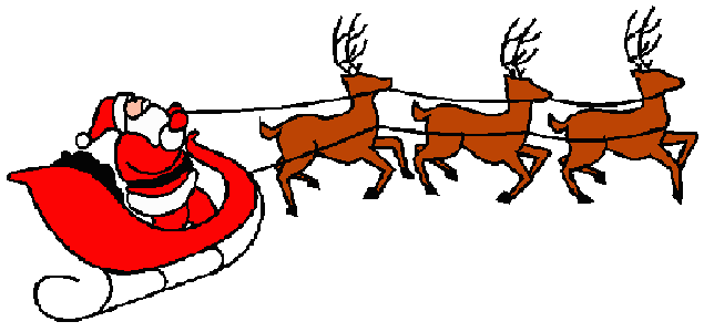 clipart santa and sleigh - photo #9